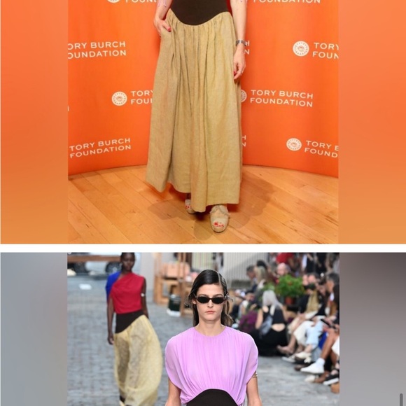 TORY BURCH *Runway* Lavender & Burlap Claire McCardell Midi Dress - Picture 11 of 12